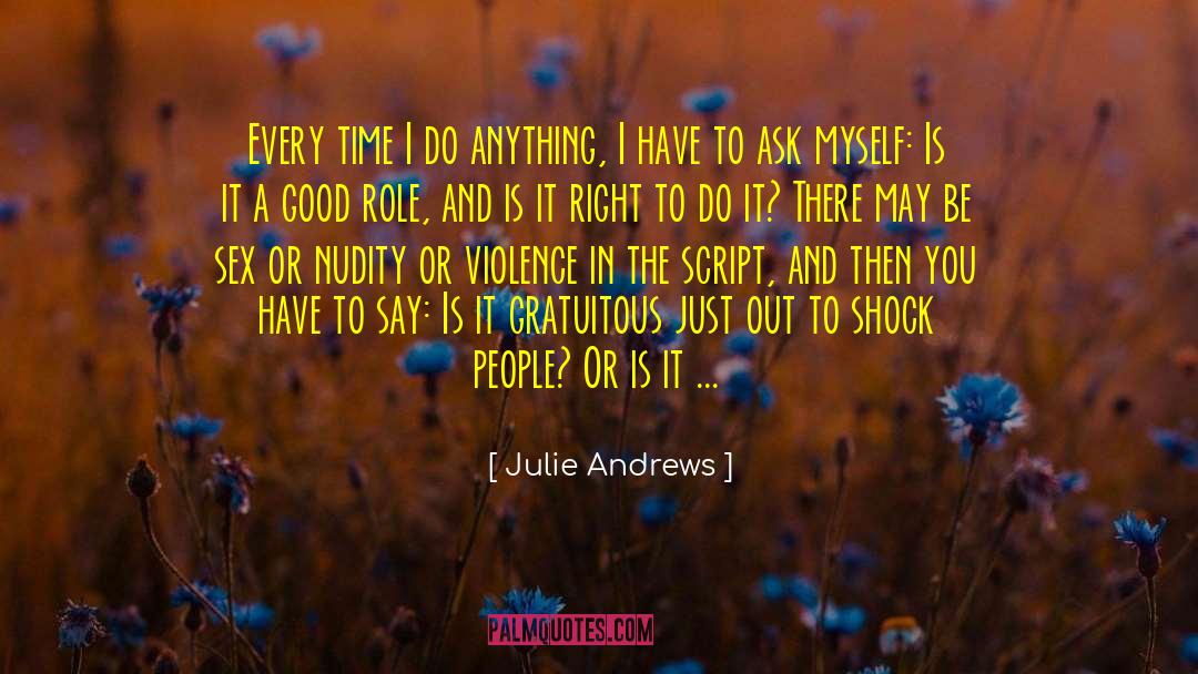 Gratuitous quotes by Julie Andrews