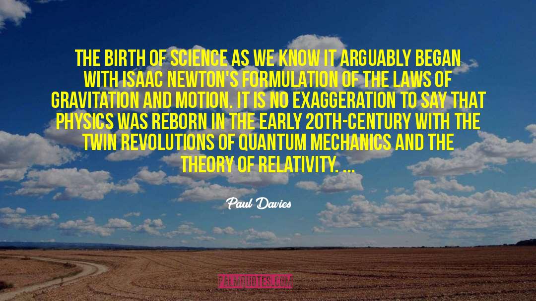 Gravitation quotes by Paul Davies