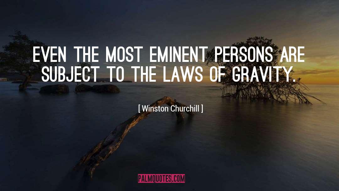 Gravity quotes by Winston Churchill