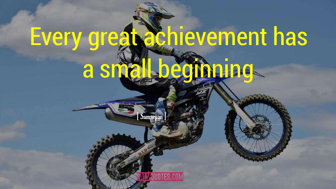 Great Achievement quotes by Samarpan