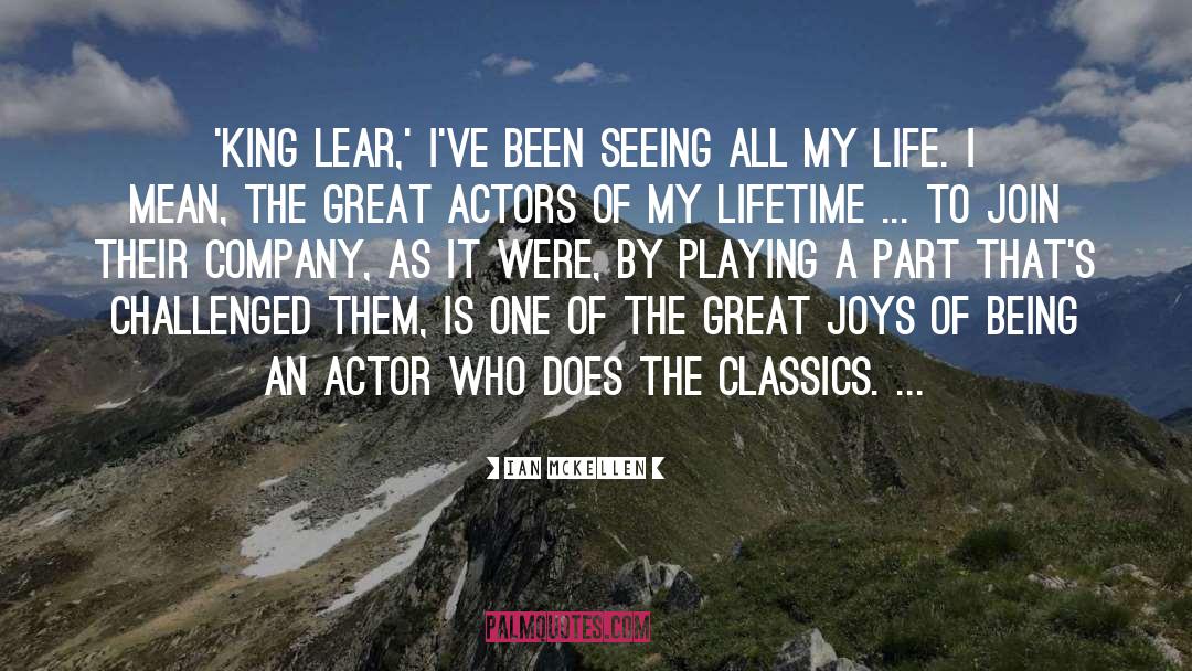 Great Actors quotes by Ian McKellen