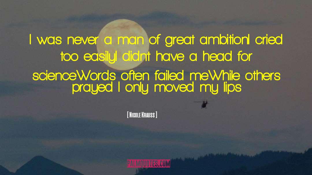 Great Ambition quotes by Nicole Krauss