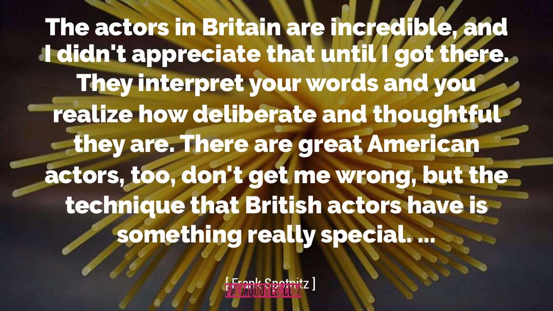 Great American quotes by Frank Spotnitz