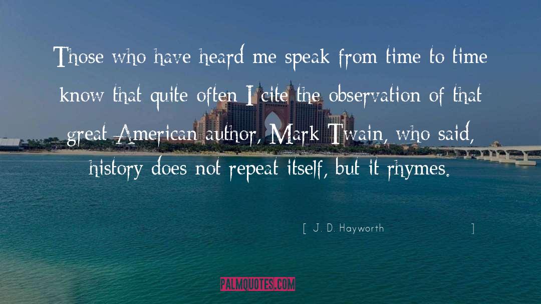 Great American quotes by J. D. Hayworth