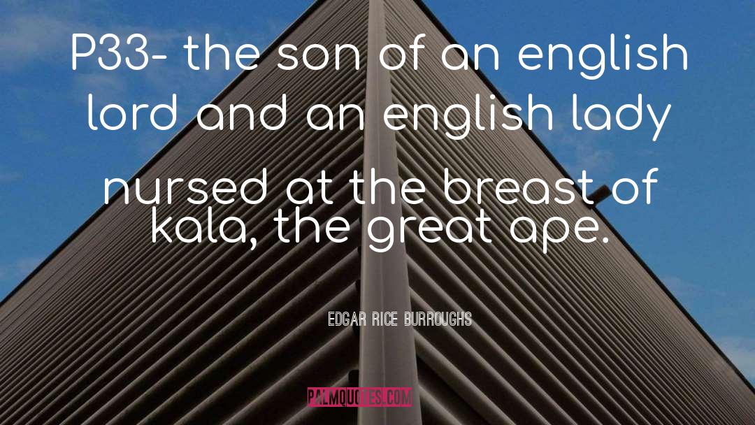 Great Ape quotes by Edgar Rice Burroughs