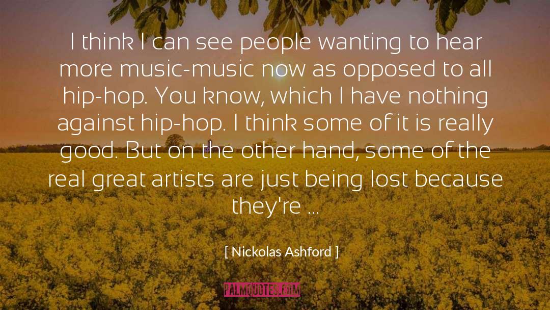 Great Artist quotes by Nickolas Ashford