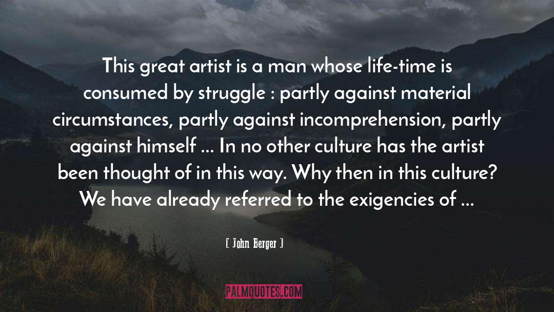Great Artist quotes by John Berger