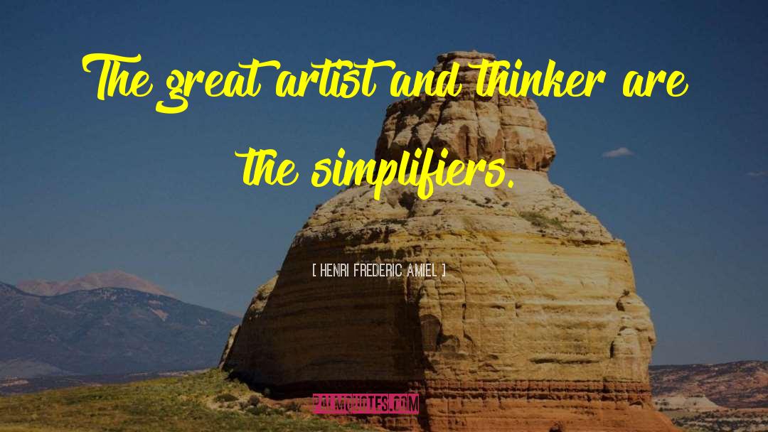 Great Artist quotes by Henri Frederic Amiel