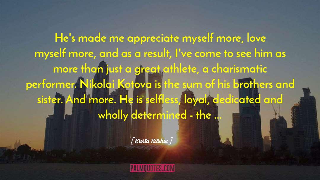 Great Athlete quotes by Krista Ritchie