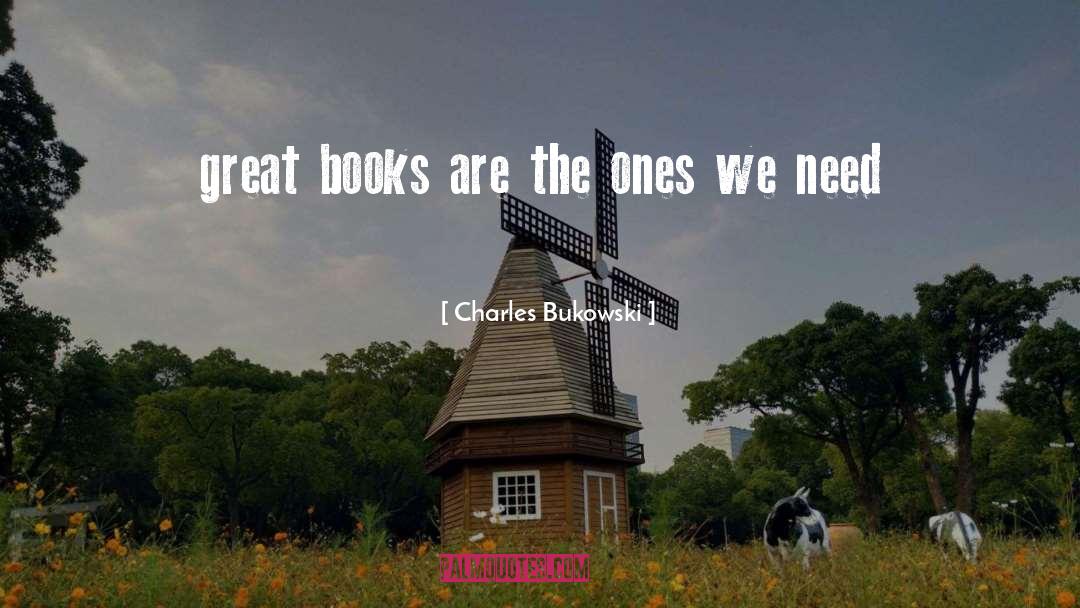 Great Books quotes by Charles Bukowski