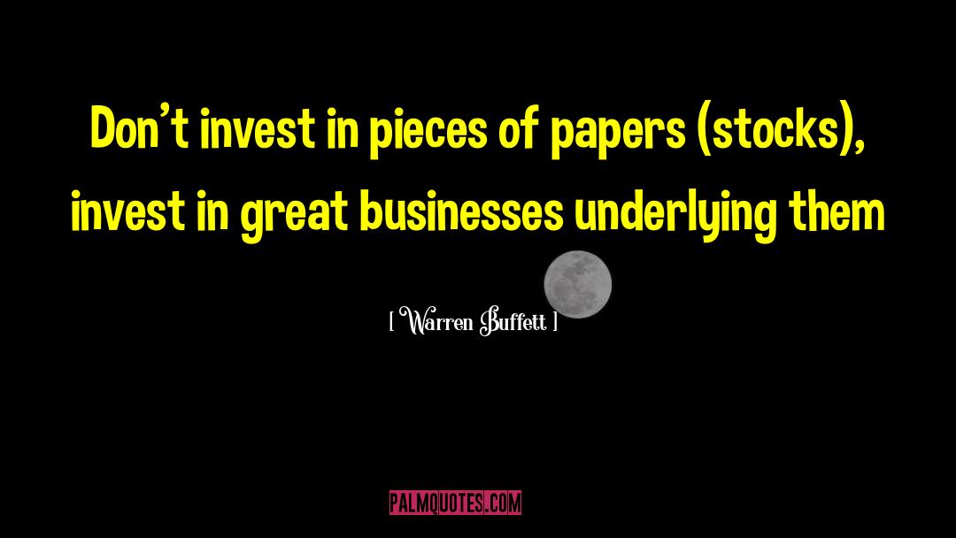 Great Business quotes by Warren Buffett