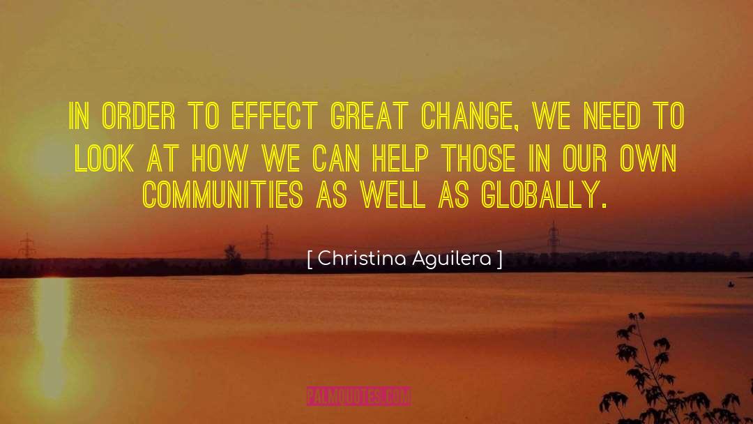 Great Change quotes by Christina Aguilera
