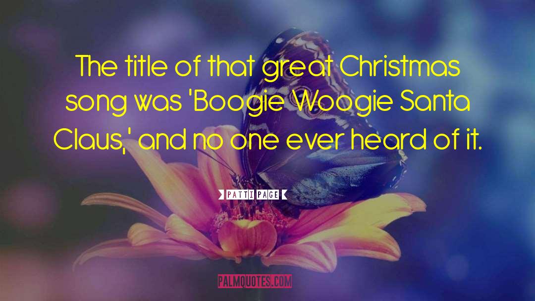Great Christmas quotes by Patti Page