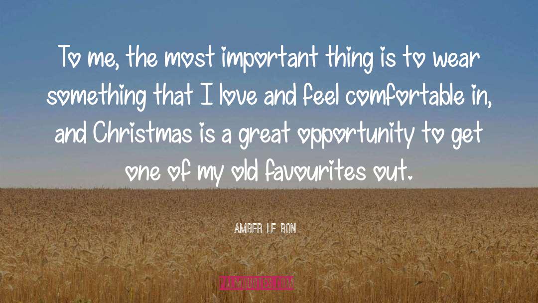 Great Christmas quotes by Amber Le Bon