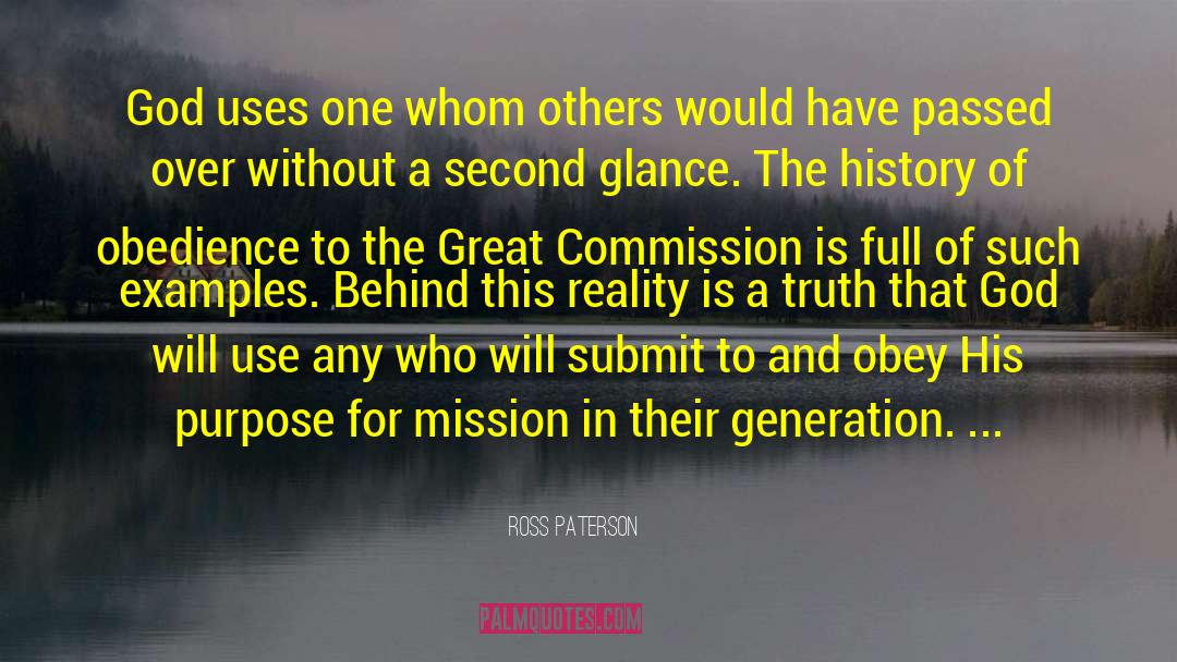 Great Commission quotes by Ross Paterson