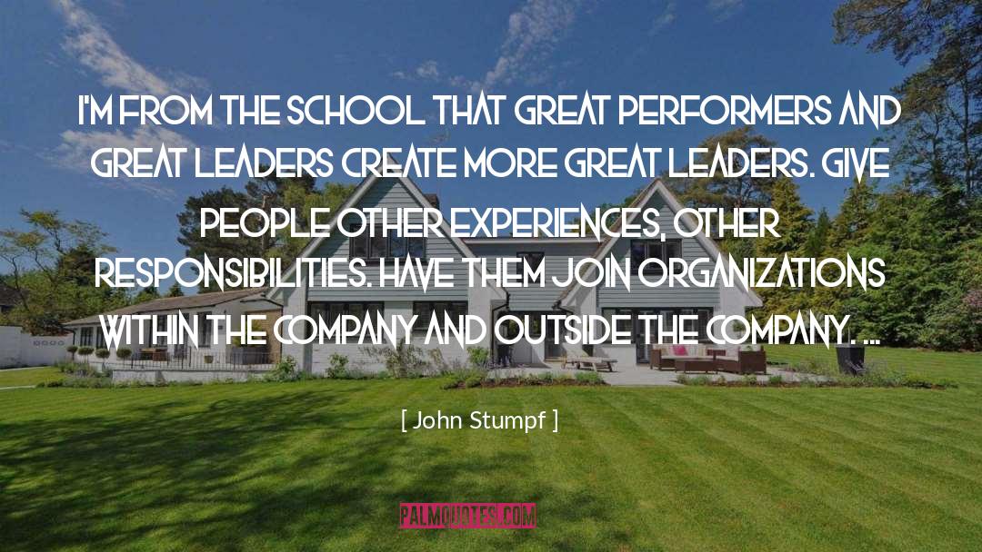 Great Company quotes by John Stumpf