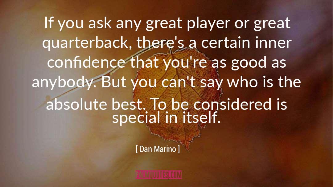 Great Confidence quotes by Dan Marino