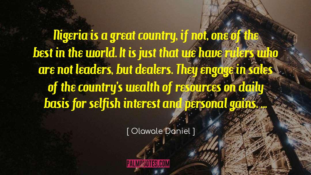 Great Country quotes by Olawale Daniel