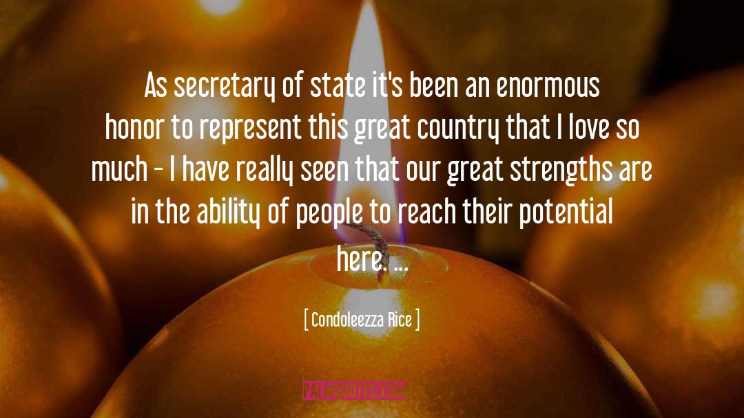Great Country quotes by Condoleezza Rice