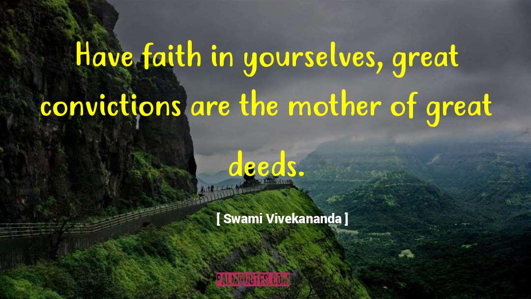 Great Deeds quotes by Swami Vivekananda