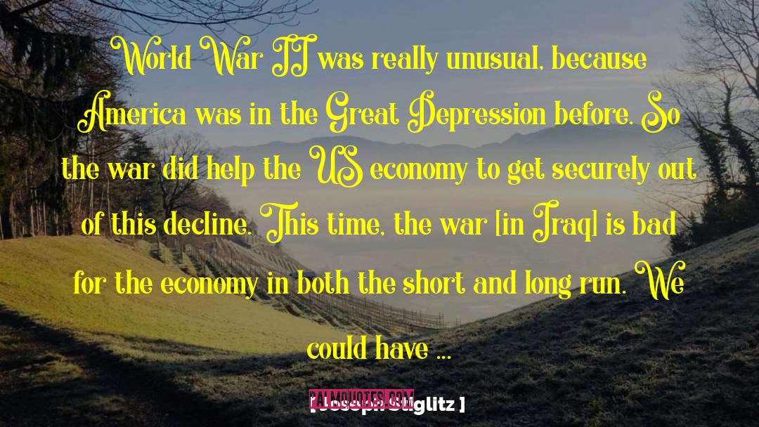 Great Depression quotes by Joseph Stiglitz