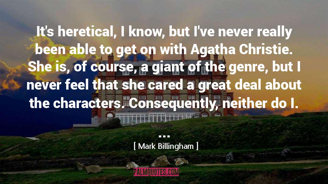 Great Dialogue quotes by Mark Billingham