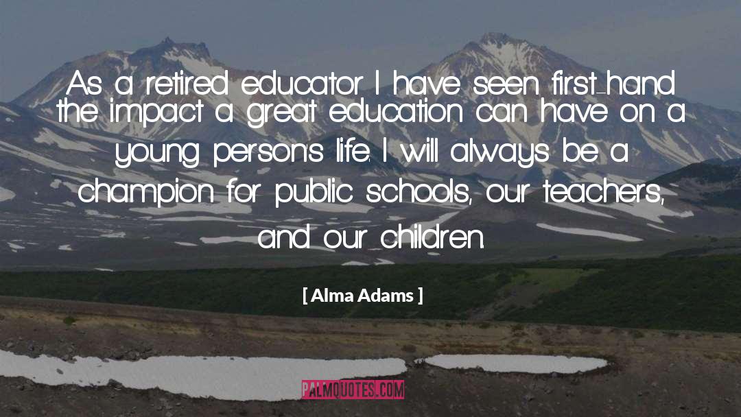 Great Education quotes by Alma Adams