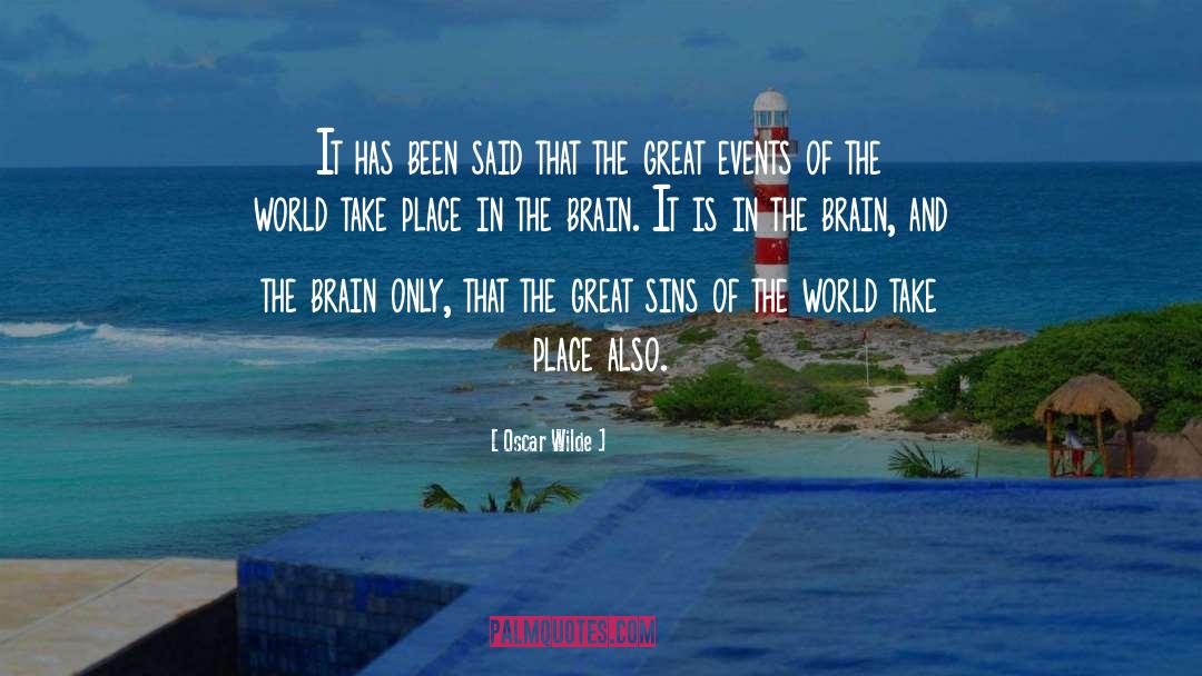 Great Events quotes by Oscar Wilde