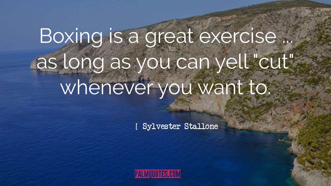Great Exercise quotes by Sylvester Stallone