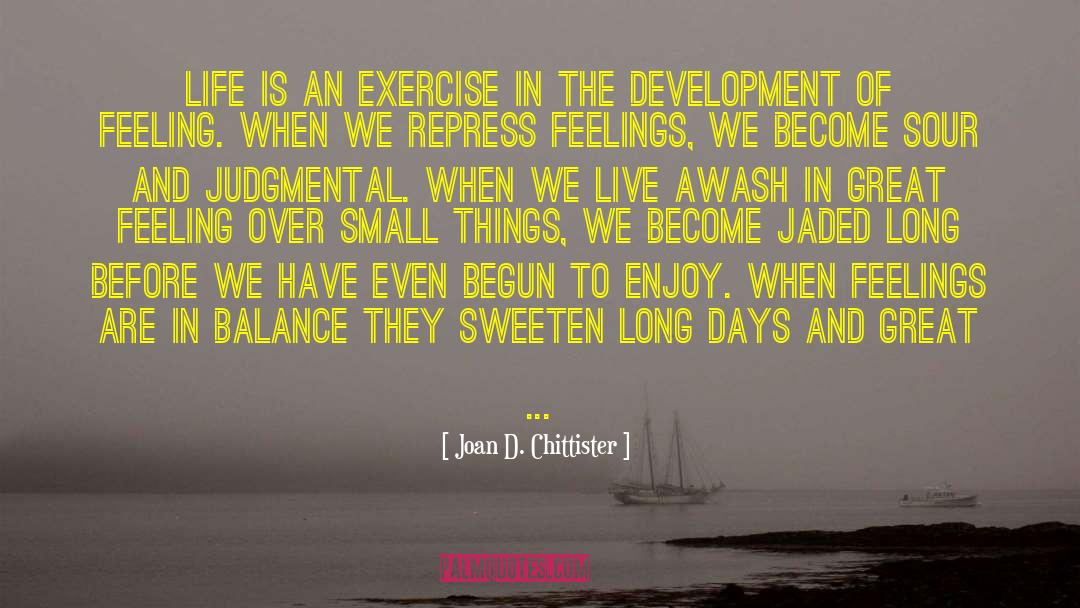 Great Feelings quotes by Joan D. Chittister