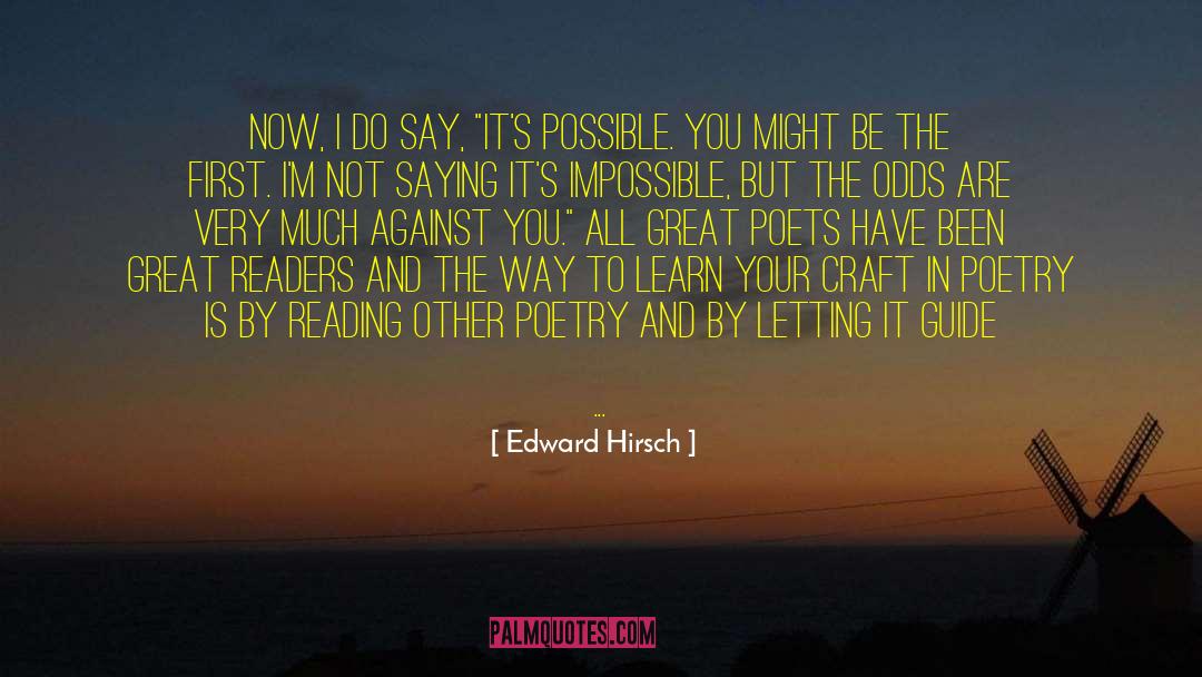 Great First Lines quotes by Edward Hirsch