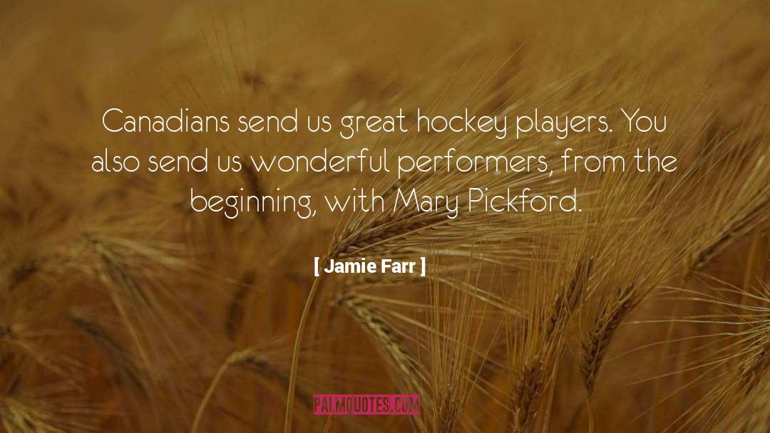 Great Hockey quotes by Jamie Farr