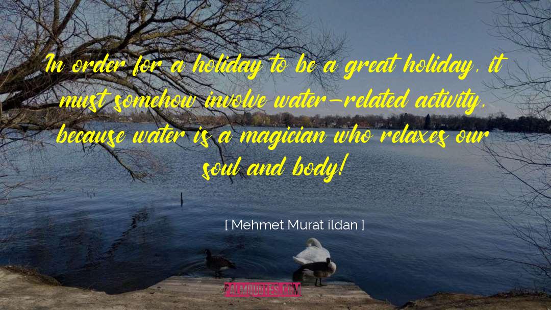 Great Holiday quotes by Mehmet Murat Ildan