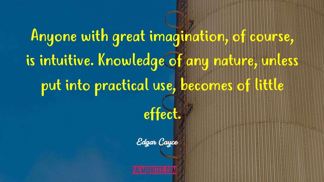 Great Imagination quotes by Edgar Cayce