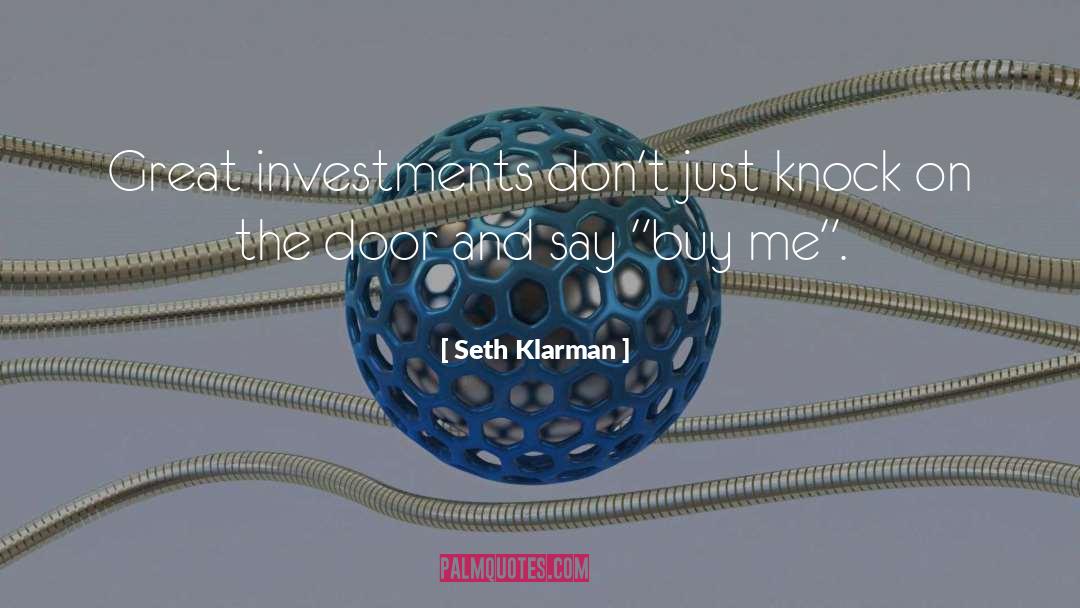 Great Inspirational quotes by Seth Klarman