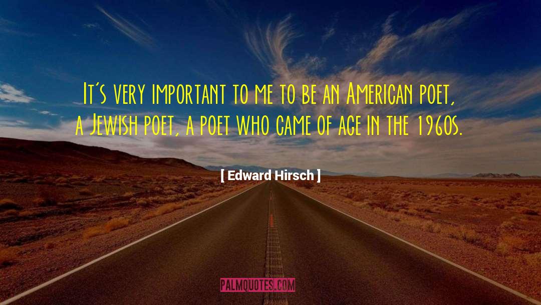 Great Irish Poet quotes by Edward Hirsch