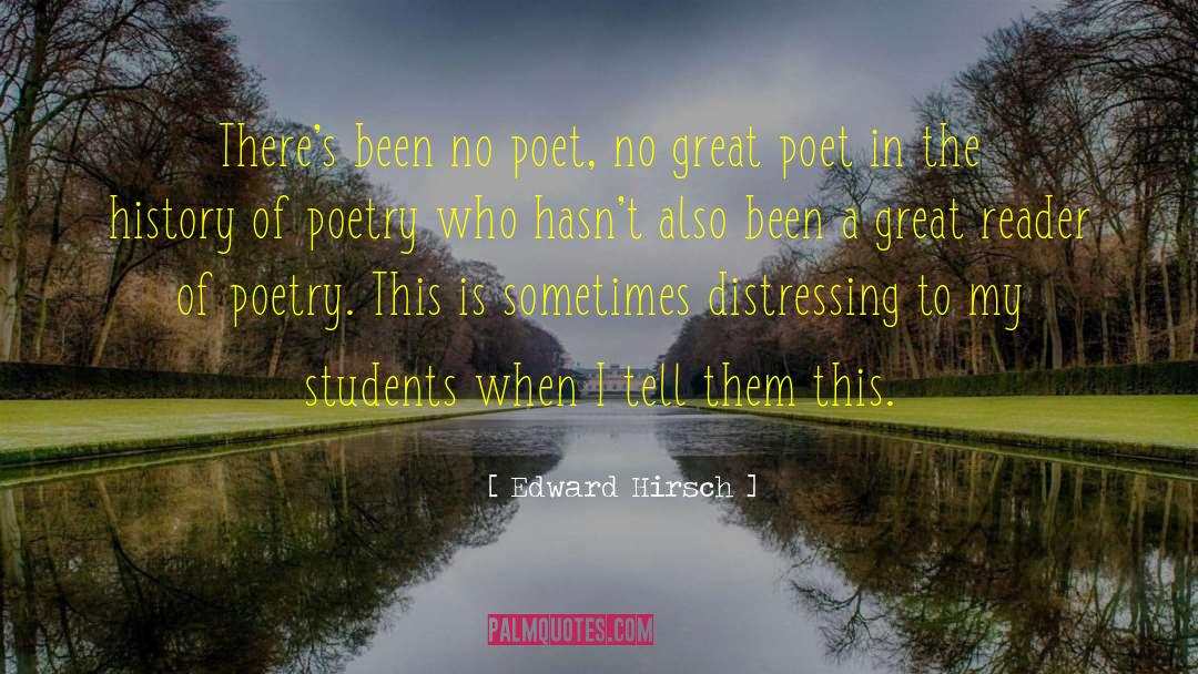 Great Irish Poet quotes by Edward Hirsch