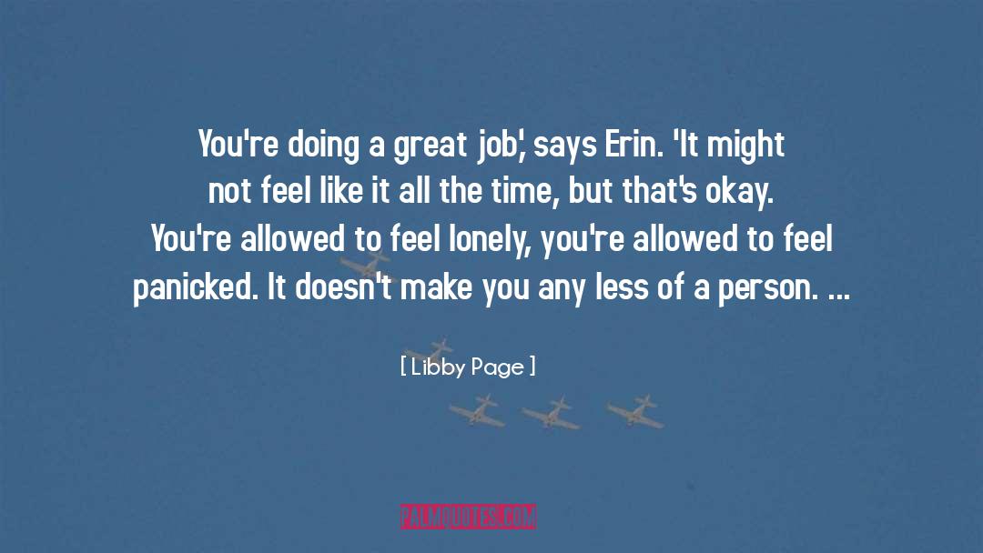 Great Job quotes by Libby Page