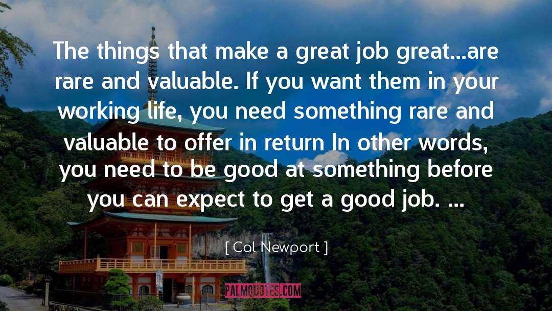 Great Job quotes by Cal Newport