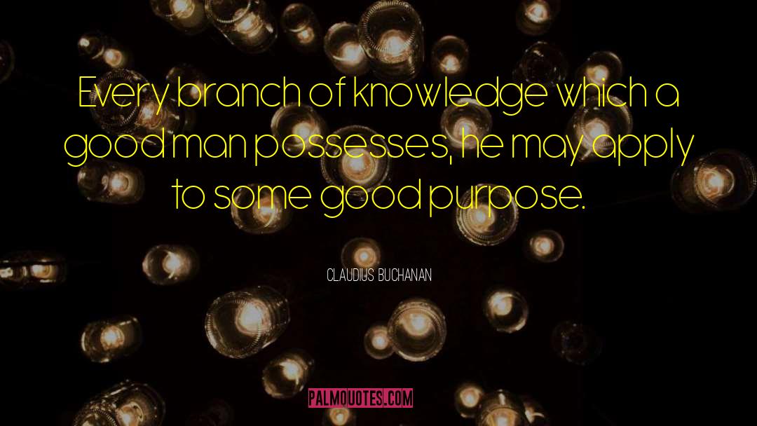 Great Knowledge quotes by Claudius Buchanan