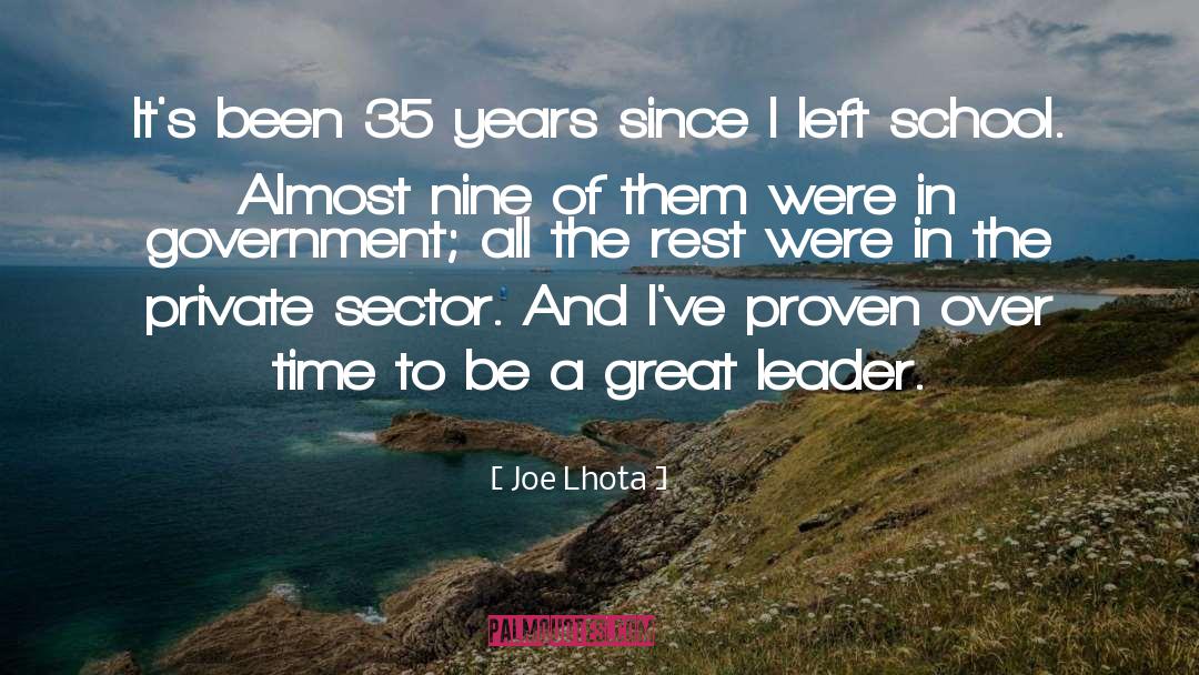 Great Leader quotes by Joe Lhota