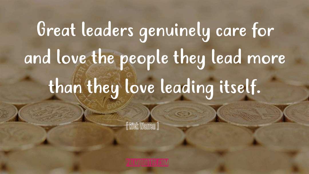 Great Leaders quotes by Rick Warren
