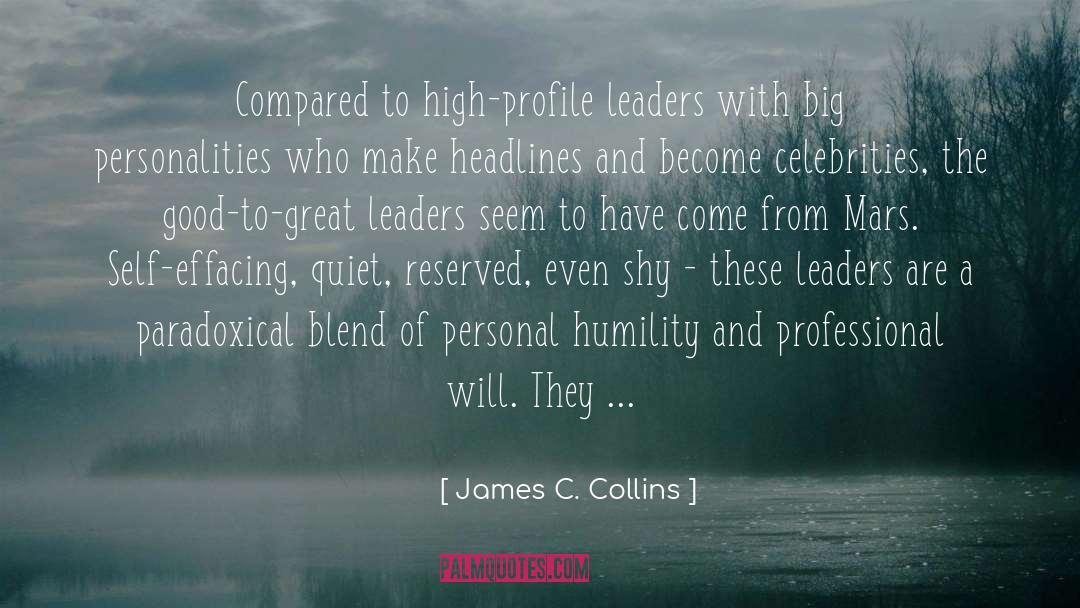 Great Leaders quotes by James C. Collins