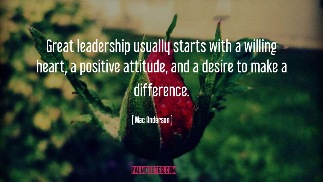 Great Leadership quotes by Mac Anderson