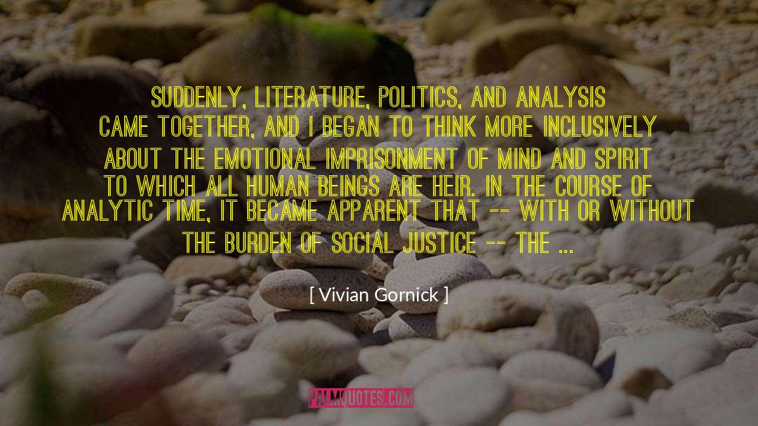 Great Literature quotes by Vivian Gornick