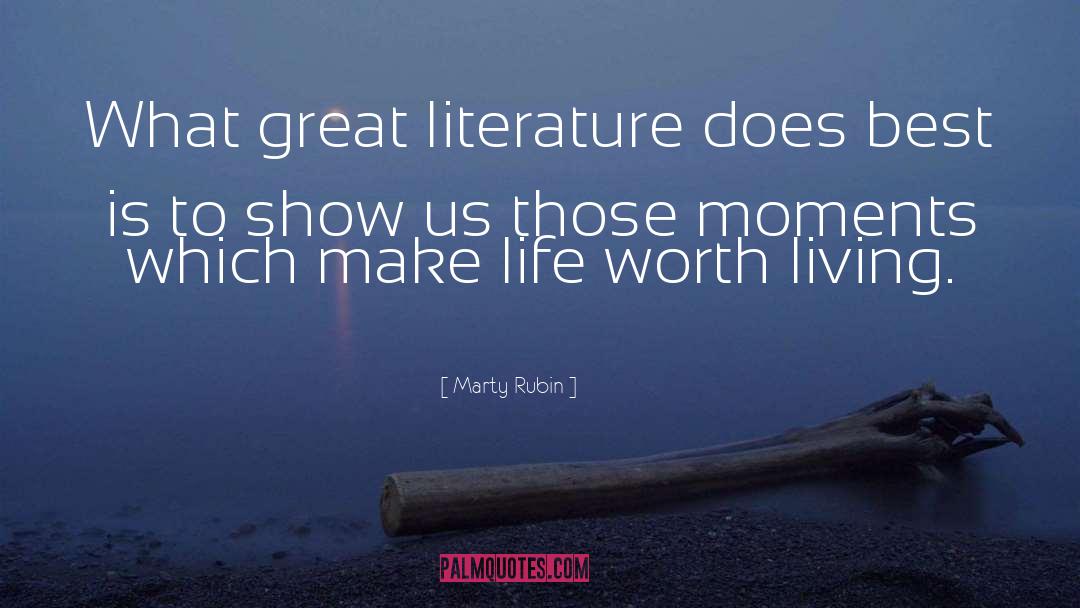 Great Literature quotes by Marty Rubin