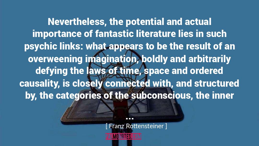 Great Literature quotes by Franz Rottensteiner