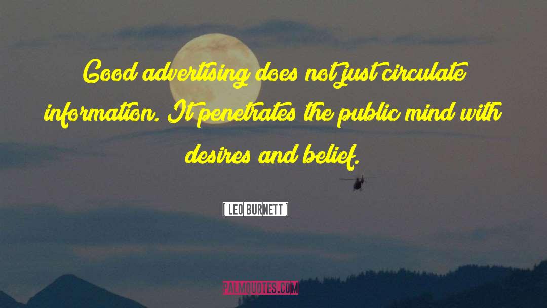 Great Marketing quotes by Leo Burnett