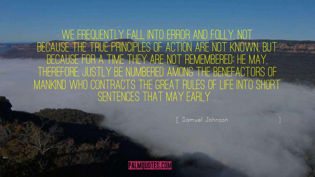 Great Mistakes quotes by Samuel Johnson