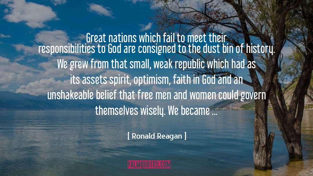 Great Nations quotes by Ronald Reagan